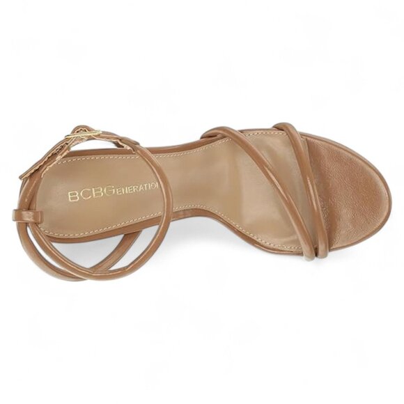 BCBGeneration Kendi Womens Patent Platform Ankle Strap - Picture 3 of 5